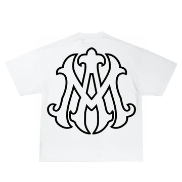 AMIE WHITE/BLACK BOX FIT T-SHIRT