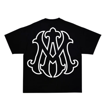 AMIE BLACK/WHITE BOX FIT T-SHIRT