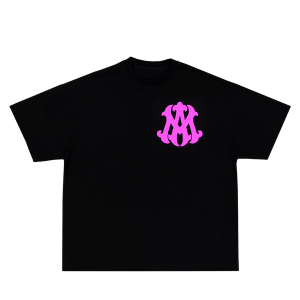 AMIE BLACK/WHITE BOX FIT T-SHIRT