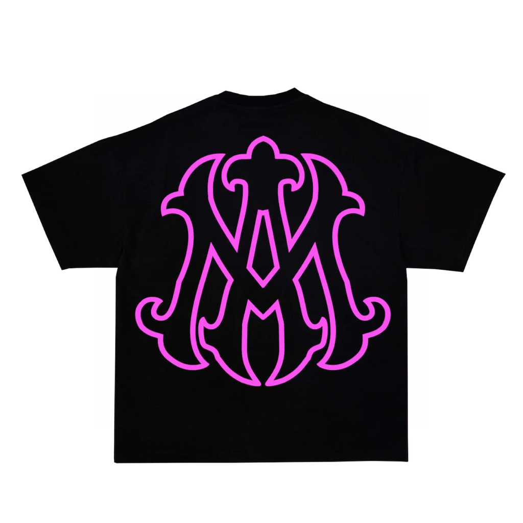 AMIE BLACK/WHITE BOX FIT T-SHIRT