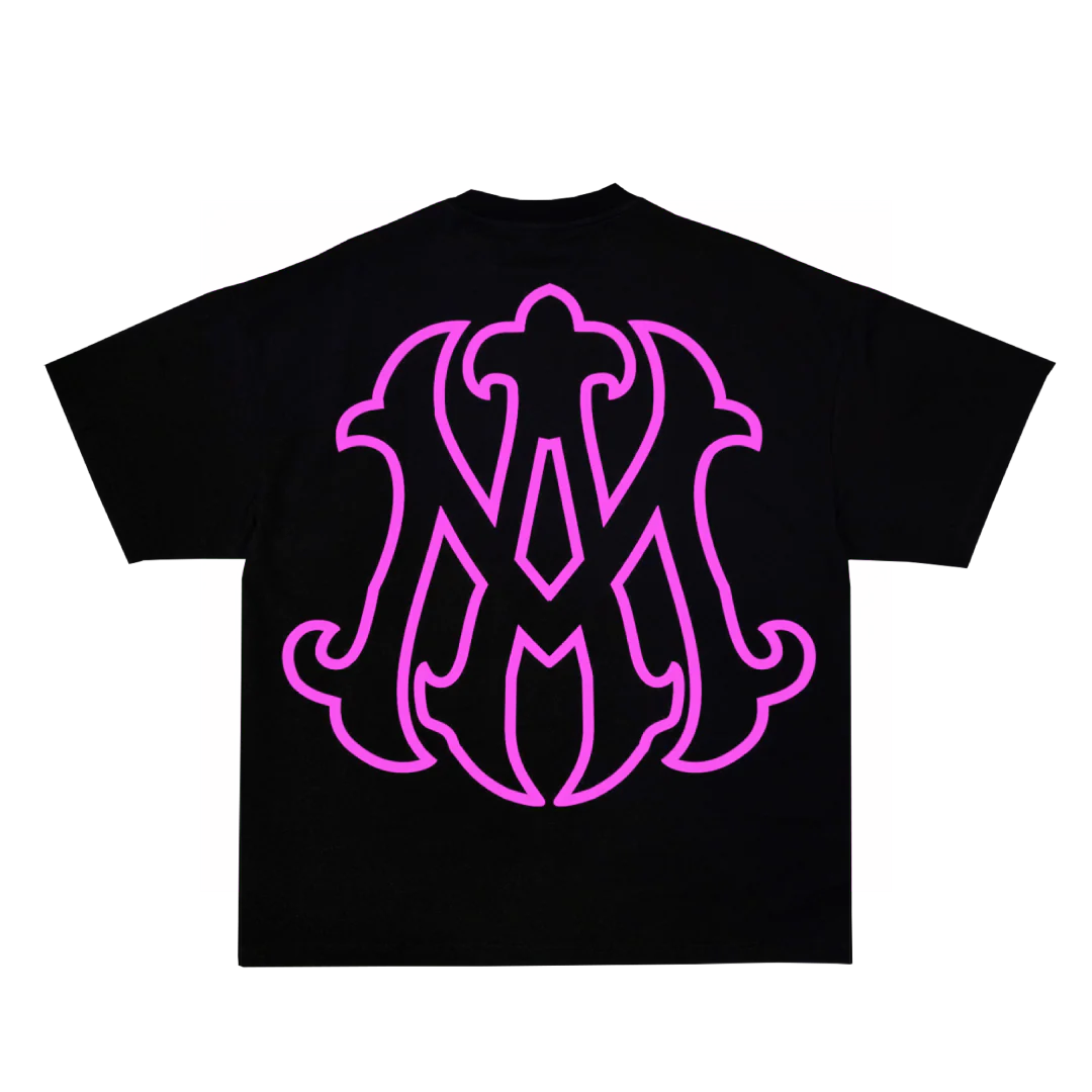 AMIE BLACK/WHITE BOX FIT T-SHIRT